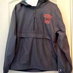 Mercer University Champion pullover windbreaker